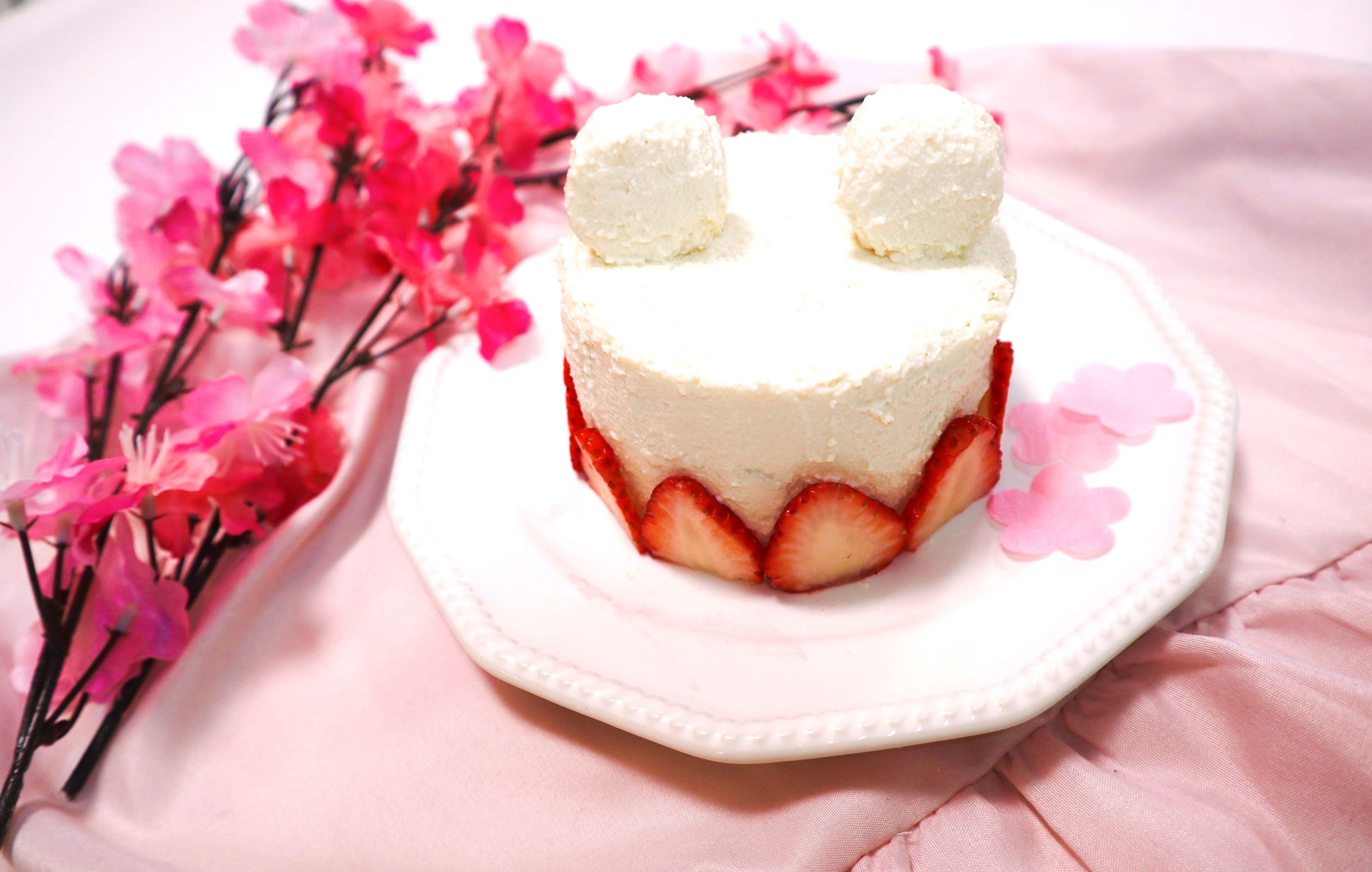 離乳食くまさんケーキ